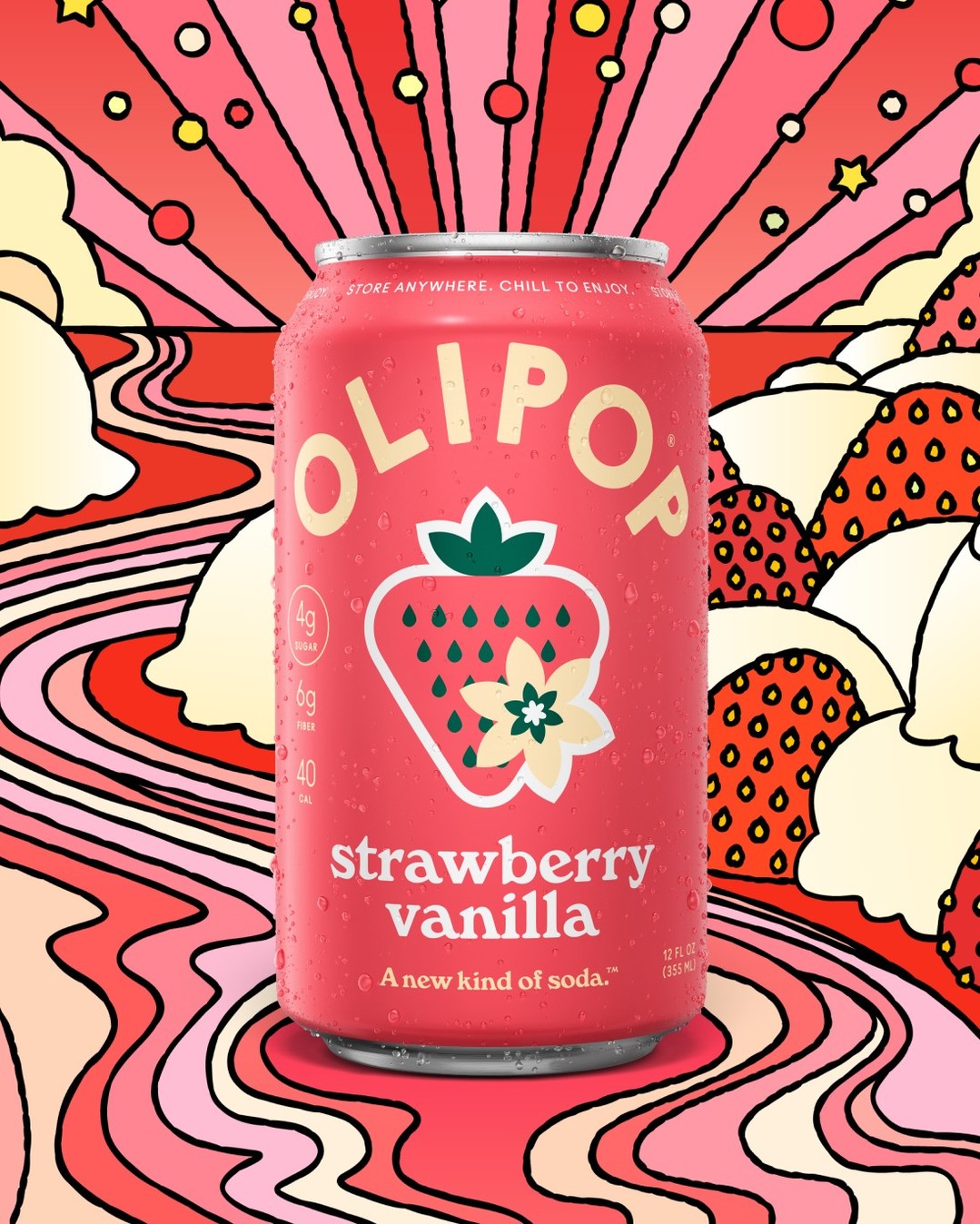Olipop ad — Soda's back. Without the sugar.